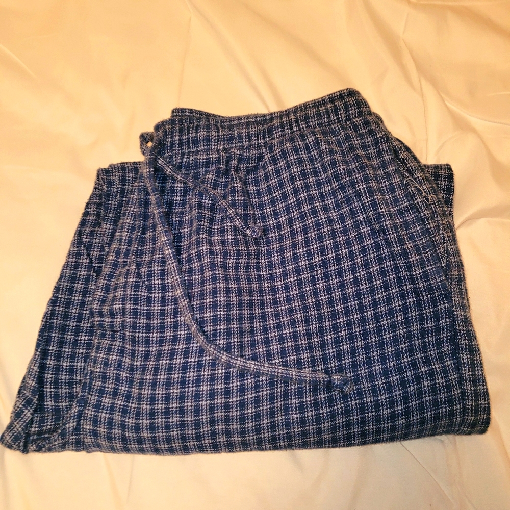 Club Room pajama pants blue plaid XL